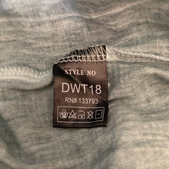 POL Square Neck Puff Sleeve Crochet Details Flowy Blouse Small NWOT - Picture 8 of 10